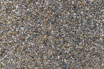 Textured sidewalk with gravel stone