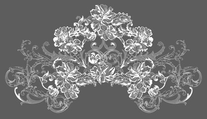 lace decorative elements. frame pattern.