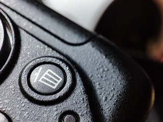 Delete button on a camera