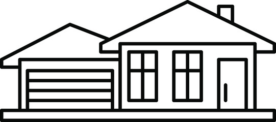 HOME icon vector. Black, building, contact, estate, home vector image. HOUSE vector icon HOME sign