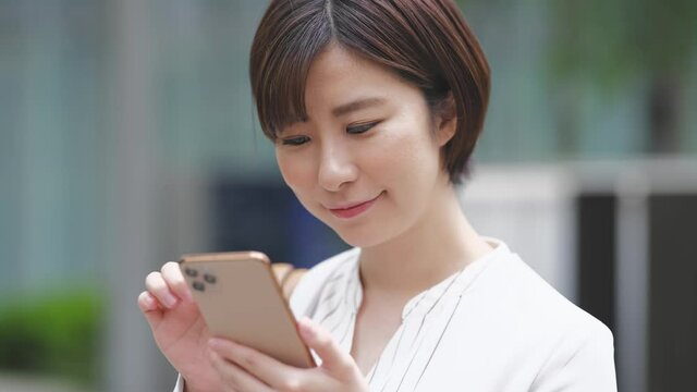 スマートフォン・女性