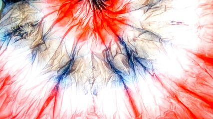Tie Die Watercolor. Unusual Abstract Dirty Art