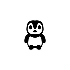 Simple Mascot Vector Logo Design Penguin