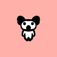 Simple Mascot Vector Logo Design Koala