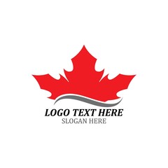 Maple Logo Template vector icon illustration