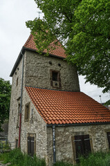 Fototapeta na wymiar Historischer Wehrturm in Osnabrück