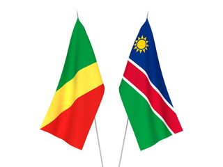 Republic of the Congo and Republic of Namibia flags