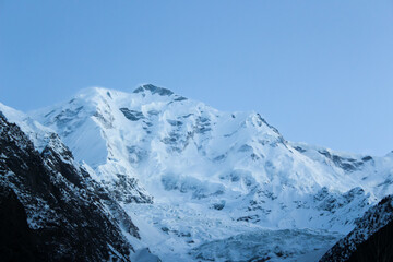 Fototapeta na wymiar winter mountain landscape, Hunza Valley Mountains landscape, north Pakistan, Gilgit-Baltistan