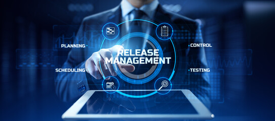 Release management software development and testing concept.