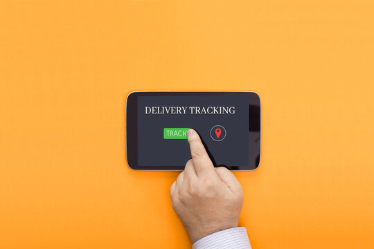 A concept photo showing the ability to track delivery