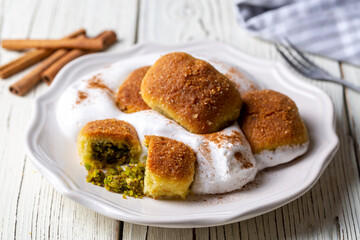 Kerebic dessert, Turkish cuisine (Turkish; Kerebic dessert) Famous dessert of Mersin region