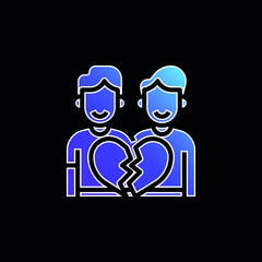 Anti Gay blue gradient vector icon