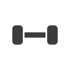 Dumbbell icon. Gym, sport symbol. Exercise sign for web and mobile UI design, fitness apps.