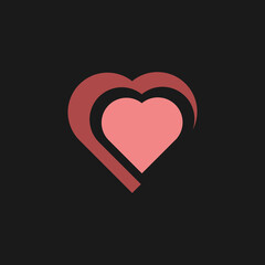 Love Symbol Logo Design Vector