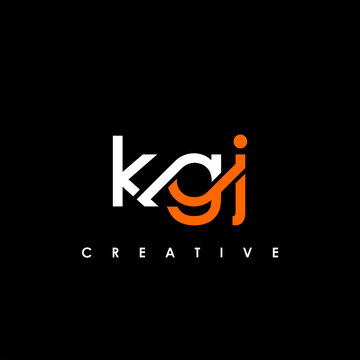 KGJ Letter Initial Logo Design Template Vector Illustration