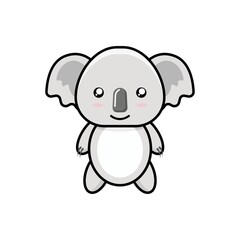 Cute koala cartoon vector graphics