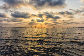 Mumbai City's iconic Bandra-Worli Sea link 