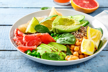 Healthy and nutritious vegetarian lunch