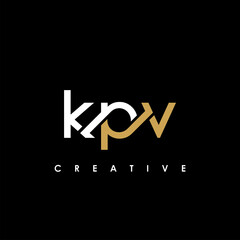 KPV Letter Initial Logo Design Template Vector Illustration