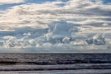 Clouds over a beach during pre-monsoon