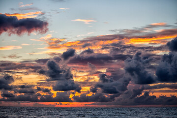 Clouds over a beach during pre-monsoon