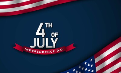 United States Independence Day Background Design. Fourth of July.