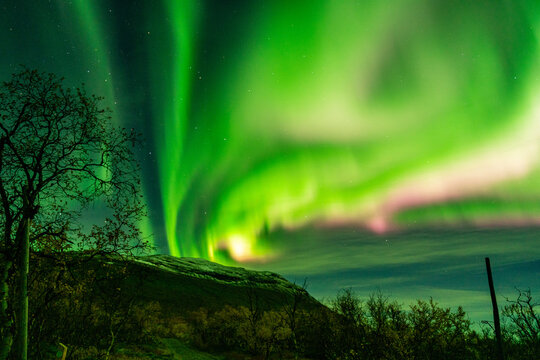 Northern lights, Tornetr&auml;sk, Abisko, Sweden