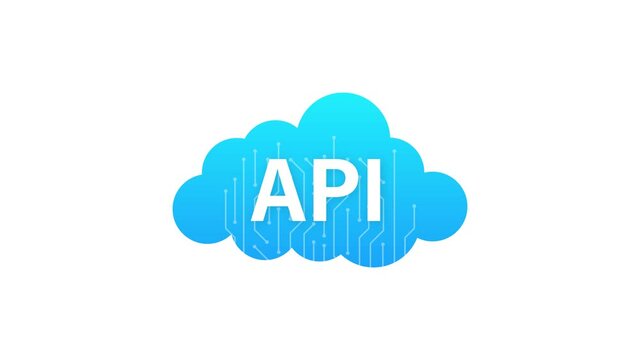 Api, great design for any purposes. Flat icon. Flat health illustration. Motion graphics.