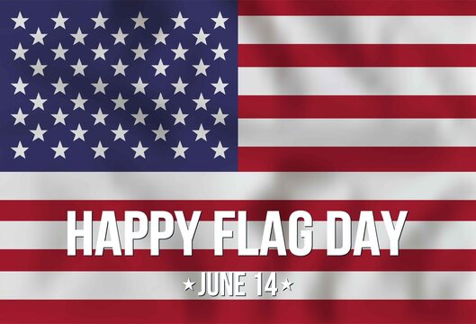 Vector  American flag. Background for patriotic national design. Happy flag day