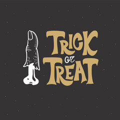 Fototapeta premium Halloween Design Elements Set. Hand Drawn Cartoon Doodles. Vector illustration. Template social madia post