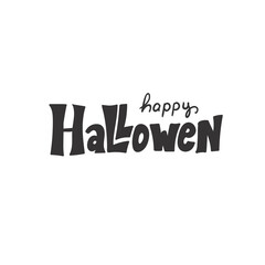 Halloween Design Elements Set. Hand Drawn Cartoon Doodles. Vector illustration. Template social madia post