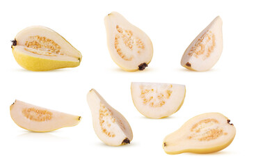 Set ripe fresh guava