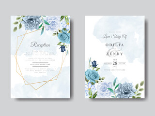 Wedding Cards Template Floral Design