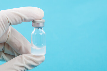 Close up injecting vaccination medicine on man doctor.