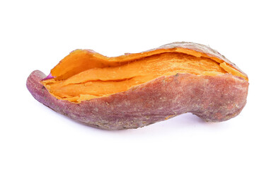 Sweet potato isolated on white background