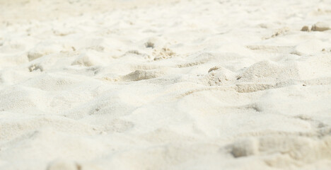 close up sand and beach panorama