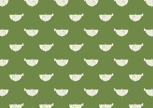 Fish symbol vector. vector. Fish pattern wallpaper.