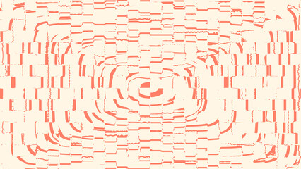 Background for the poster in the style of glitch. Distorted rectangles, orange color.