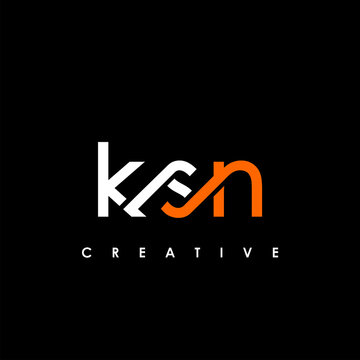 KSN Letter Initial Logo Design Template Vector Illustration