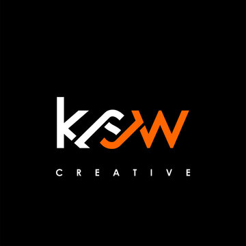 KSW Letter Initial Logo Design Template Vector Illustration