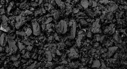 Natural black coals for background. Industrial coals. Energy on earth.