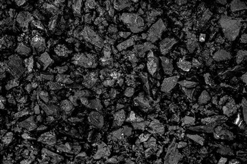 Natural black coals for background. Industrial coals. Energy on earth.