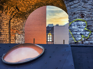 Abendstimmung im Industriegebiet