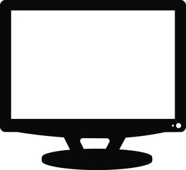 Led screen monitor icon vector