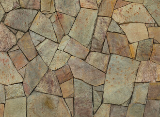 Obraz premium Texture of old rock wall for background. Old grey stone wall background texture close up