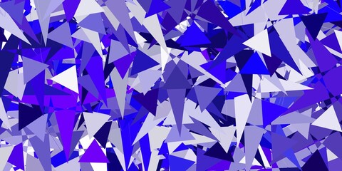 Light Purple vector pattern with polygonal shapes.