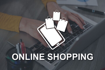 Concept of online shopping