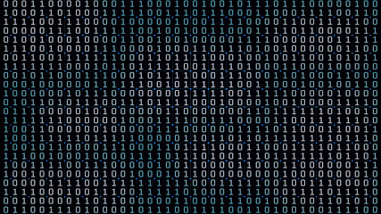 Binary code in the future digital abstract background