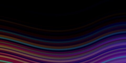 Dark Multicolor vector pattern with lines.