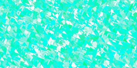 Light green vector background with triangles.